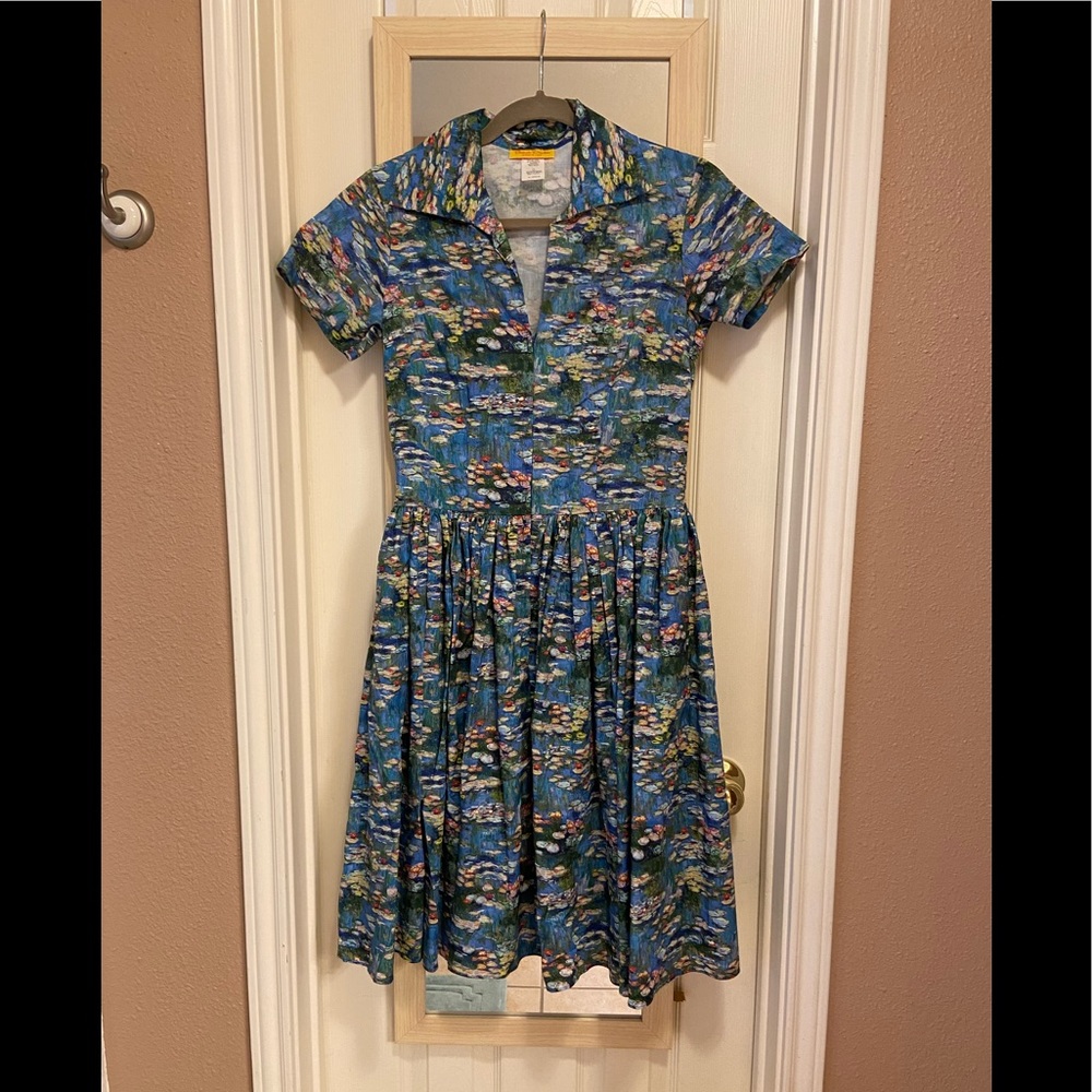 NWOT MEDIUM Bernie Dexter Lauren in Monet Print
